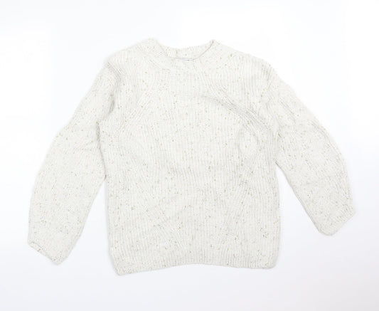 M&S Womens Multicoloured  Acrylic Pullover Sweatshirt Size 8