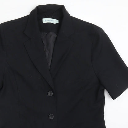 Preloved Atmosphere Womens Black  Polyester Jacket Suit Jacket Size 14 - Detail