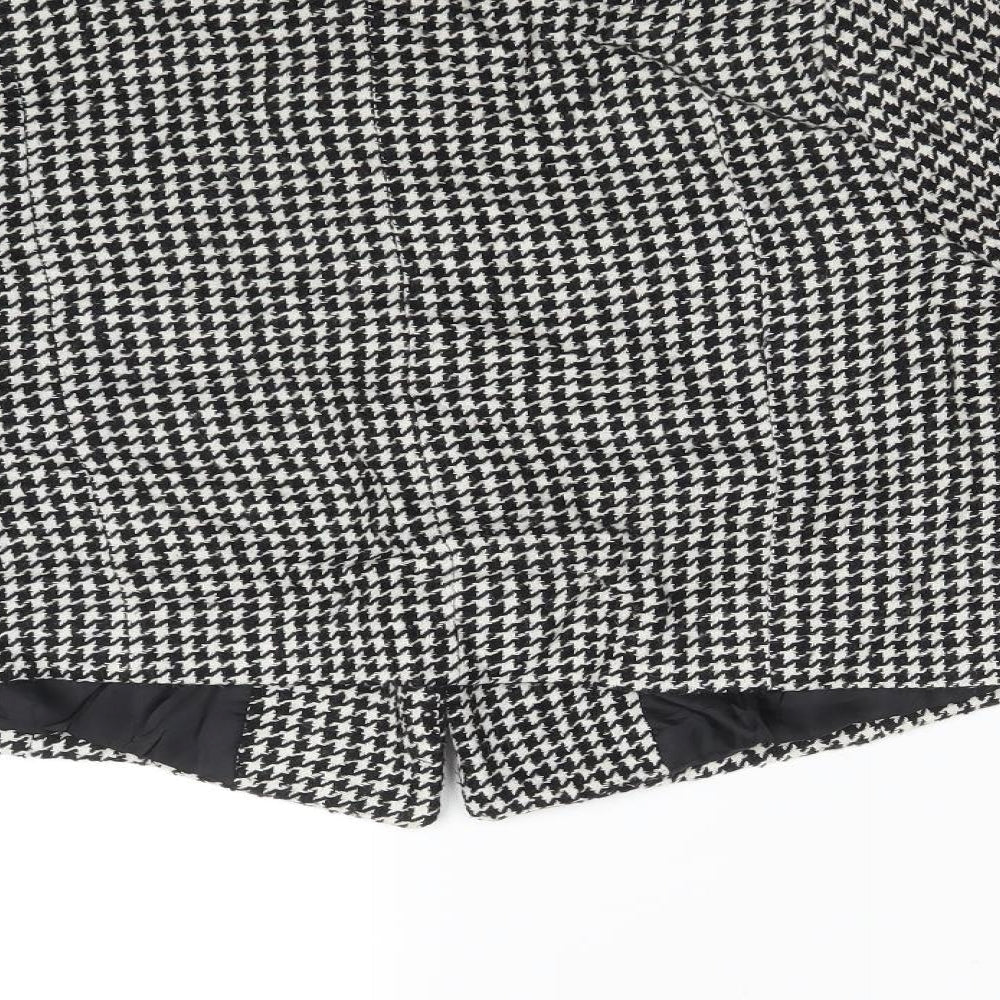 Therapy Womens Multicoloured Houndstooth  Jacket Coat Size 12