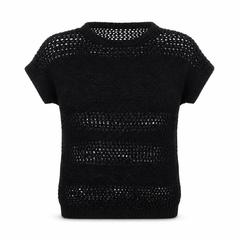 Wallis Womens Black   Basic T-Shirt Size S Round Neck