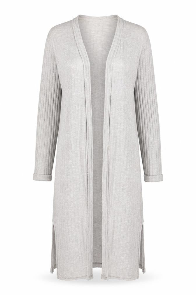 New Look Womens Grey V-Neck  Polyester Cardigan Jumper Size L