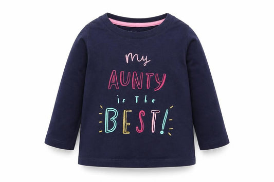 Nutmeg Baby Blue  Cotton Basic T-Shirt Size 12-18 Months Round Neck