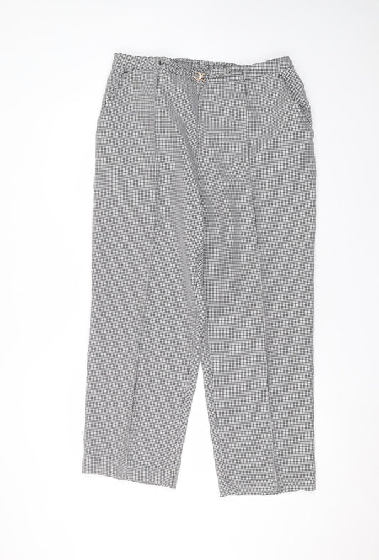 Damart Womens White  Polyester Trousers  Size 18 L25 in Regular