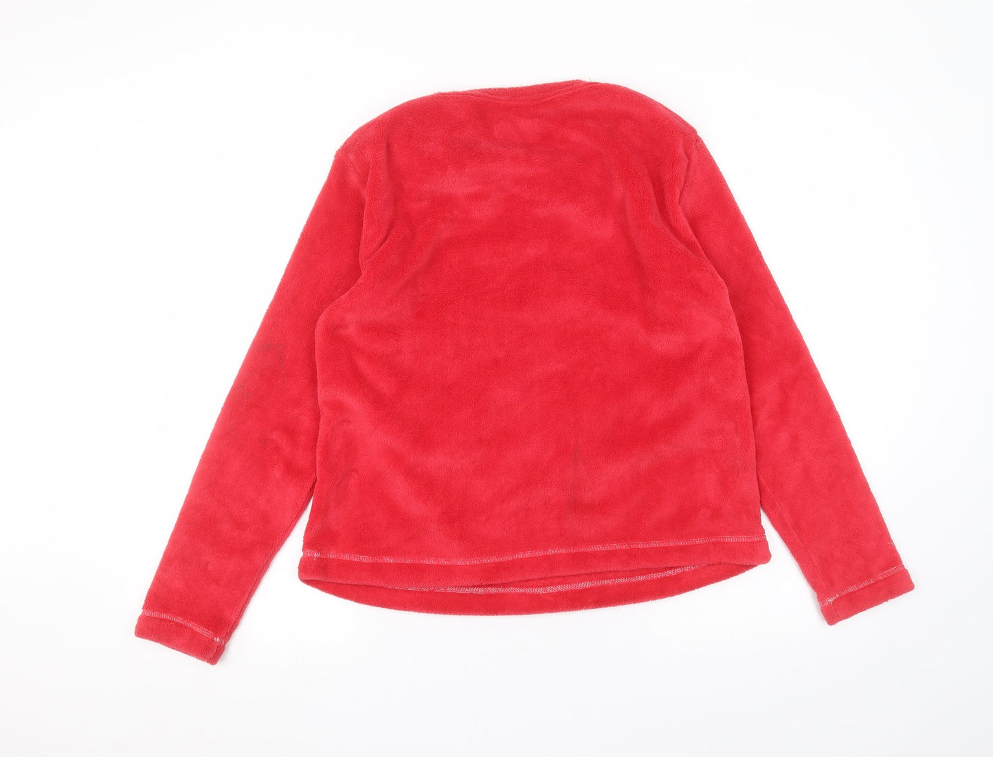 Studio Womens Red Round Neck  Polyester Pullover Jumper Size 12