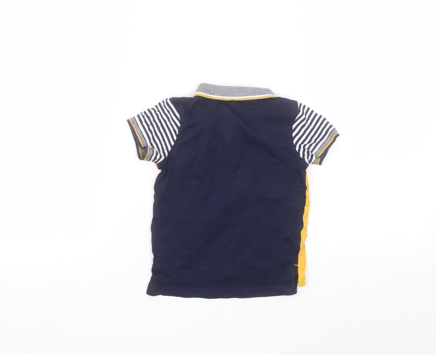 George Baby Blue  Cotton Basic T-Shirt Size 12-18 Months Collared