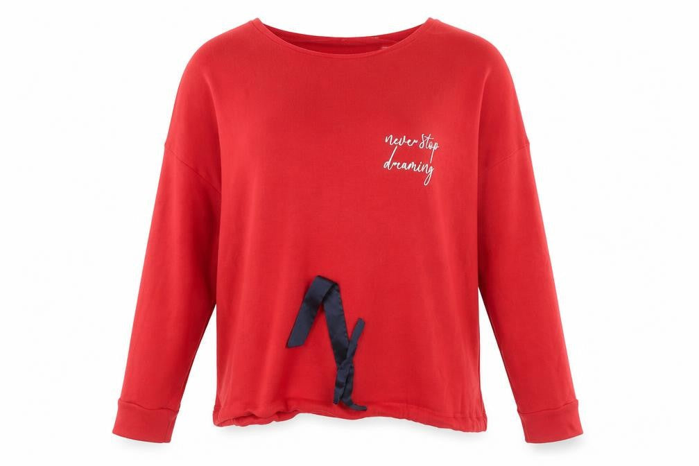 Matalan Womens Red Round Neck  Viscose Pullover Jumper Size M