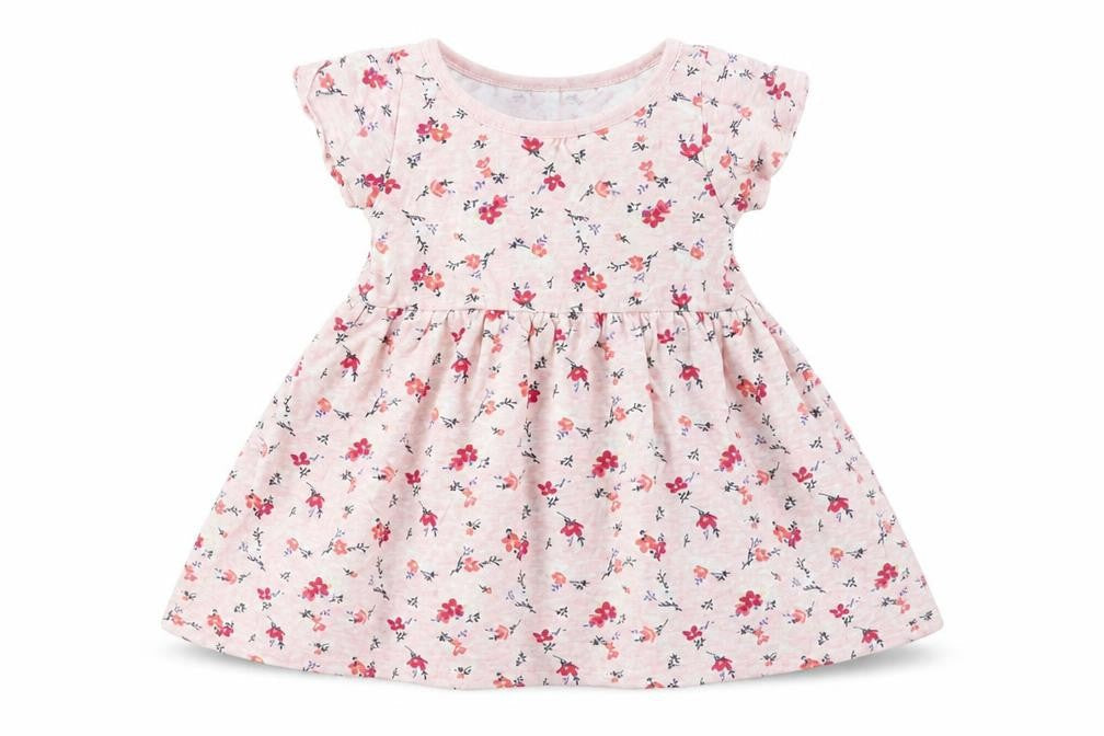 Baby Baby Pink Floral Cotton A-Line  Size 12-18 Months Round Neck