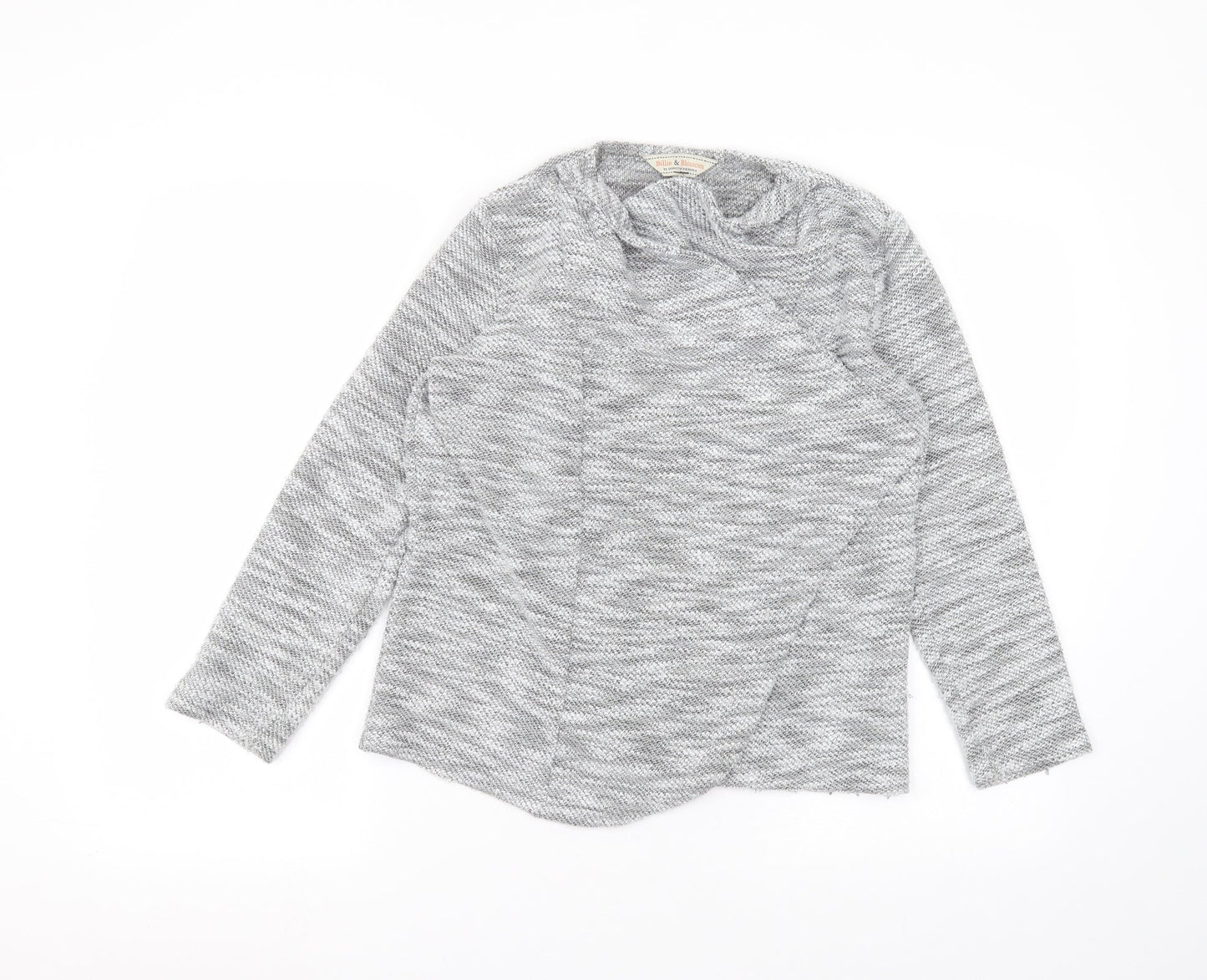 Dorothy Perkins Womens Grey Round Neck  Polyester Cardigan Jumper Size 10