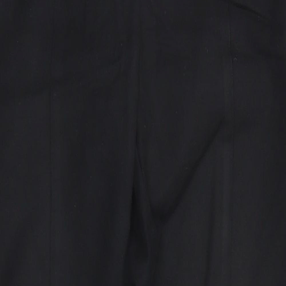 Oasis Womens Black  Cotton Trousers  Size 8 L25 in Regular