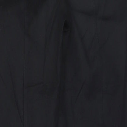 Oasis Womens Black  Cotton Trousers  Size 8 L25 in Regular