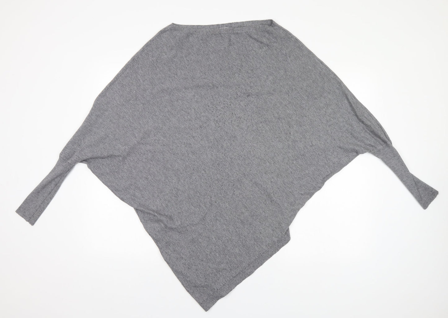 Paris Womens Grey Round Neck   Pullover Jumper Size M