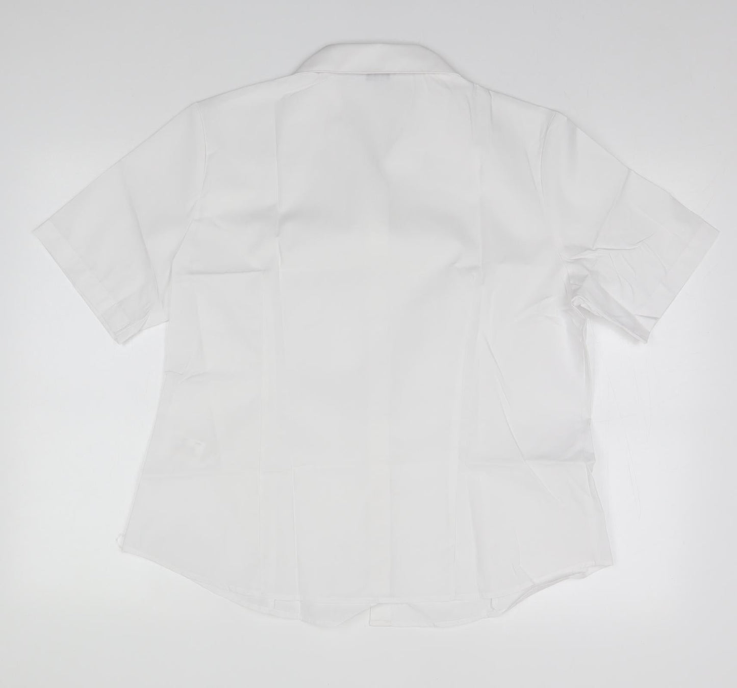 Disley Womens White  Polyester Basic Button-Up Size 18 Collared