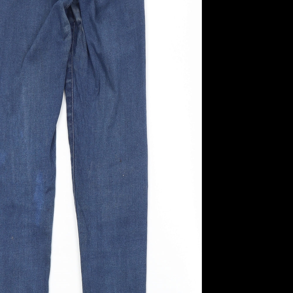 Primark Womens Blue  Cotton Skinny Jeans Size 8 L27 in Regular