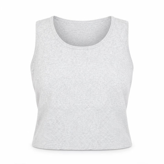 Atmosphere Womens Grey  Viscose Basic Tank Size 14 Scoop Neck