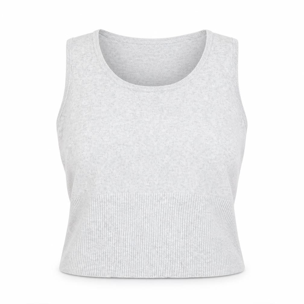 Atmosphere Womens Grey  Viscose Basic Tank Size 14 Scoop Neck
