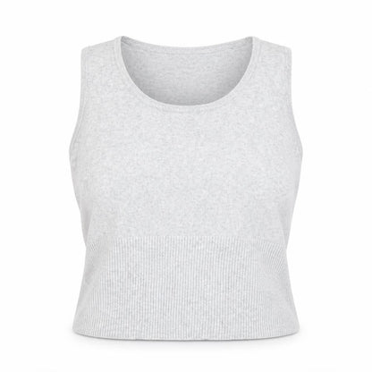 Atmosphere Womens Grey  Viscose Basic Tank Size 14 Scoop Neck