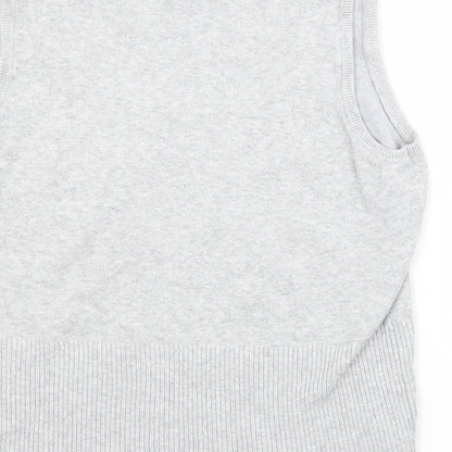 Atmosphere Womens Grey  Viscose Basic Tank Size 14 Scoop Neck