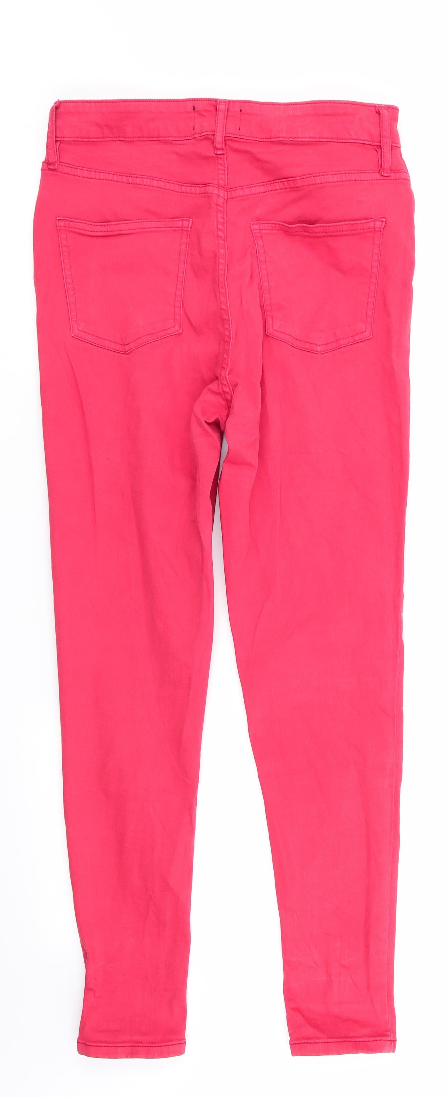 Florence and Fred Womens Red  Cotton Skinny Jeans Size 12 L28 in Regular