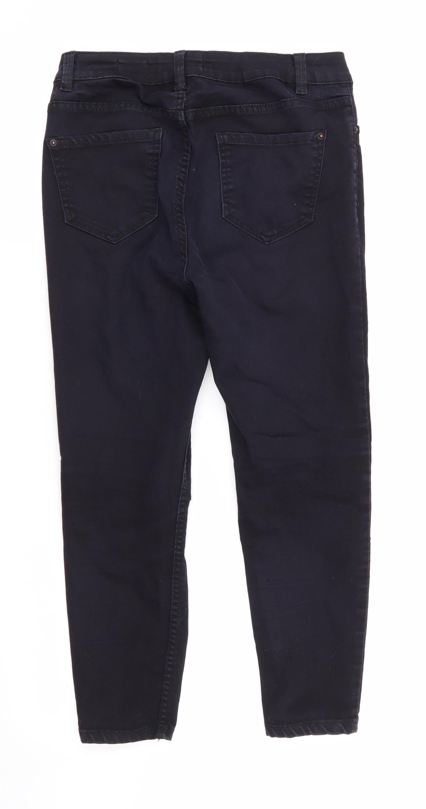 New Look  Womens Blue  Cotton Skinny Jeans Size 10 L23 in Regular  - Blue Black India Super Skinny