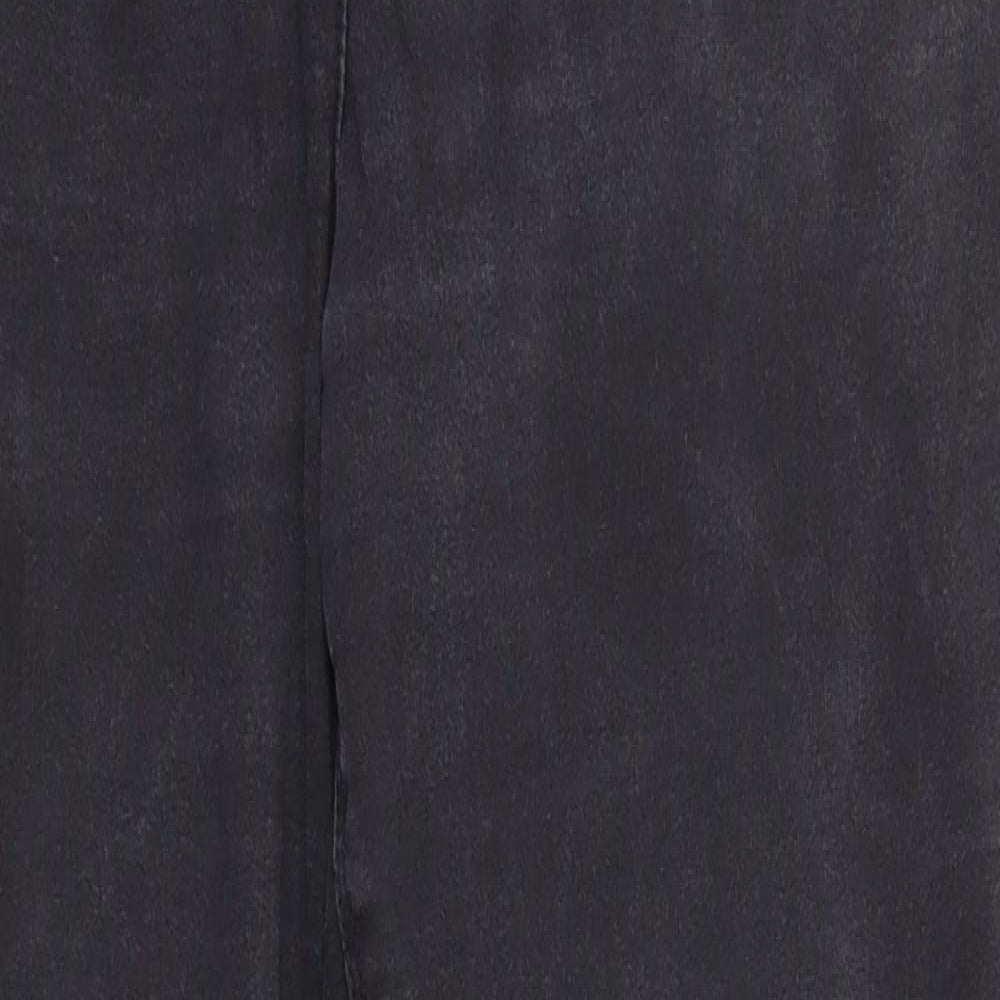 Papaya Denim Womens Black  Cotton Skinny Jeans Size 12 L28 in Regular