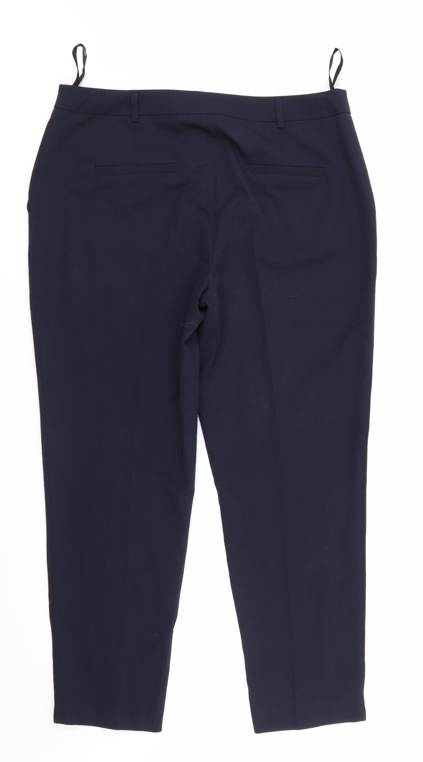Dorothy Perkins Womens Blue  Polyester Trousers  Size 12 L26 in Regular