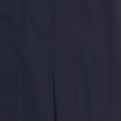 Preloved Dorothy Perkins Womens Blue  Polyester Trousers  Size 12 L26 in Regular - Detail