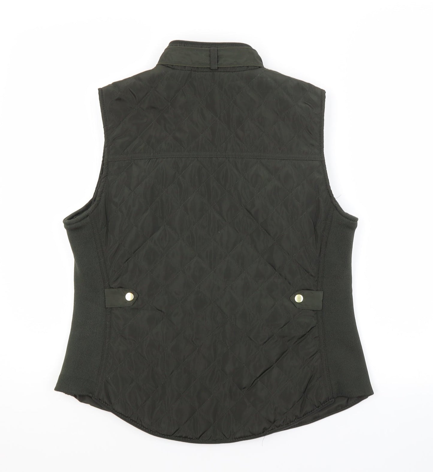 Atmosphere Womens Green Argyle/Diamond  Puffer Jacket Waistcoat Size 10