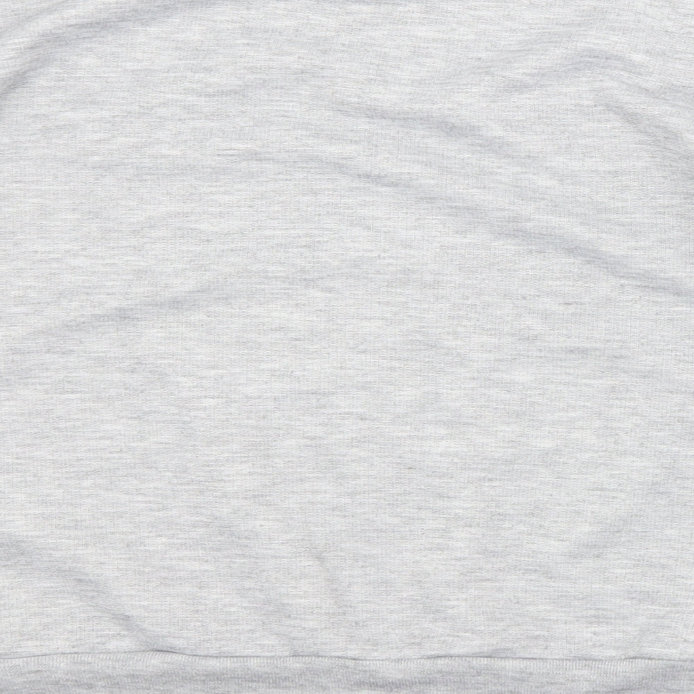 Boohoo Womens Grey  Polyester Pullover Sweatshirt Size 12