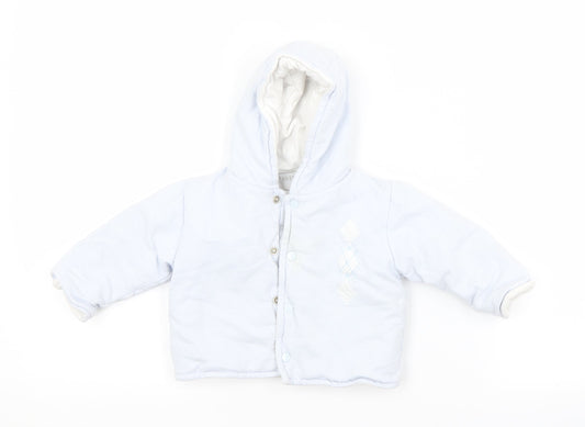 Pastel Baby Blue   Basic Coat Coat Size 0-3 Months
