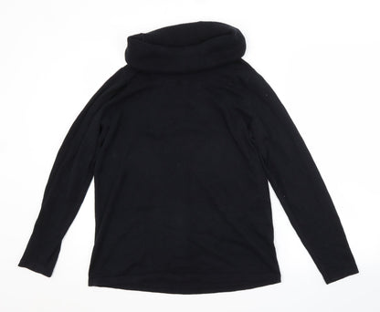 Preloved BPC Womens Black Roll Neck  Cotton Pullover Jumper Size 12 - Front