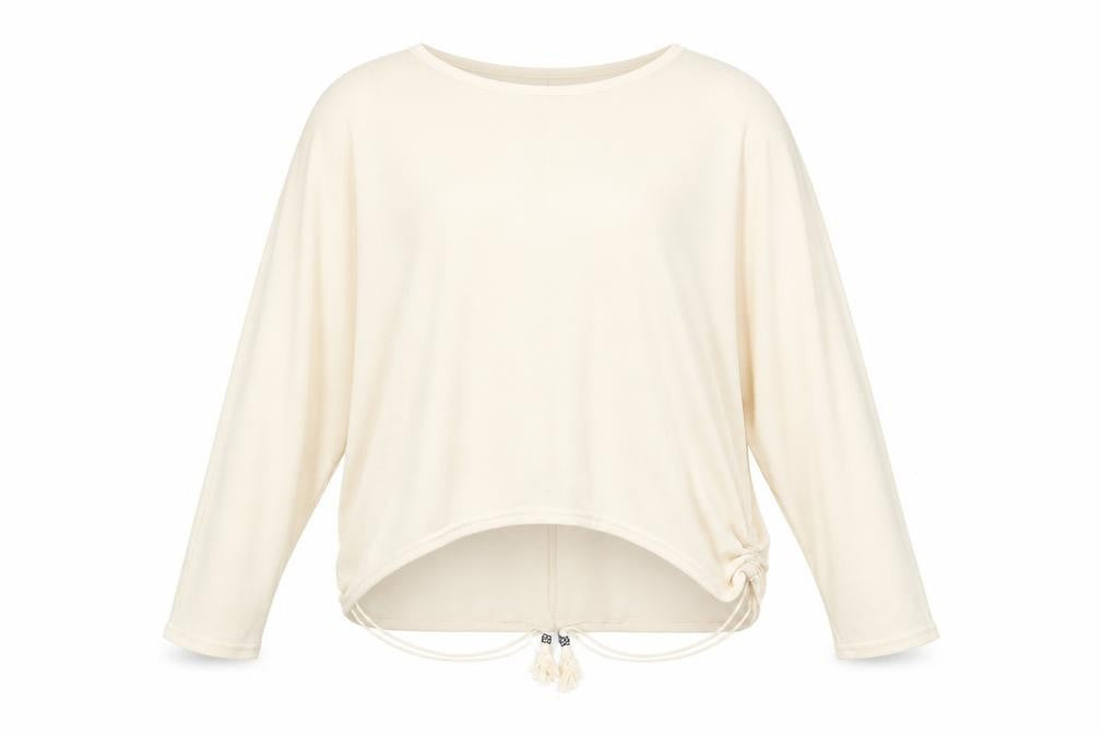 QED London Womens Beige Crew Neck  Viscose Pullover Jumper Size L