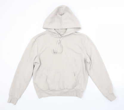 H&M Womens Grey  Cotton Pullover Hoodie Size M
