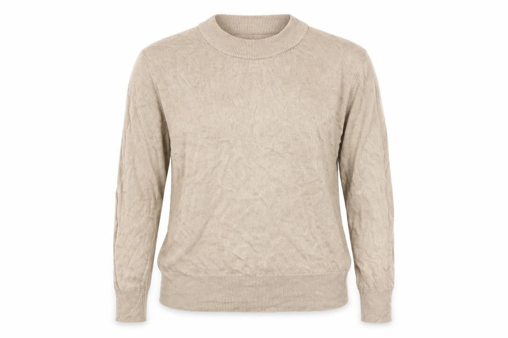 Preworn Womens Brown Crew Neck  Acrylic Pullover Jumper Size 20