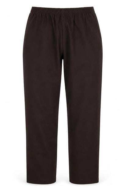 Preworn Womens Brown  Polyester Trousers  Size 12 L28 in Regular