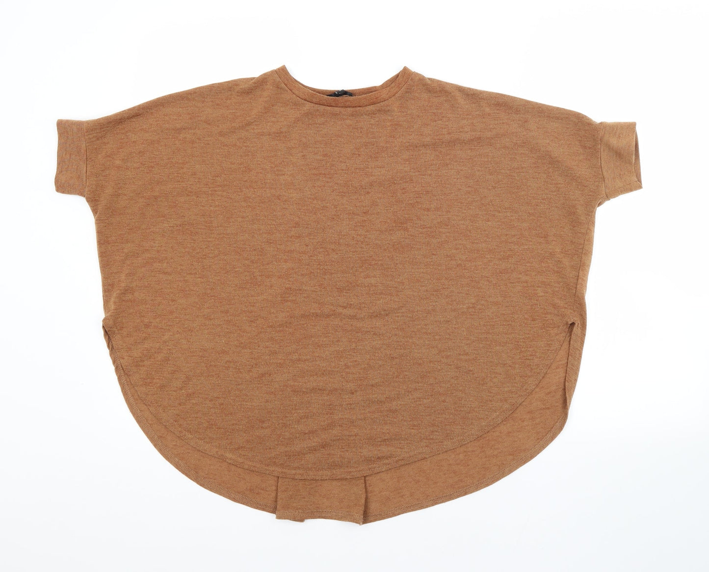 River Island Womens Brown Crew Neck  Polyester Pullover Jumper Size 8