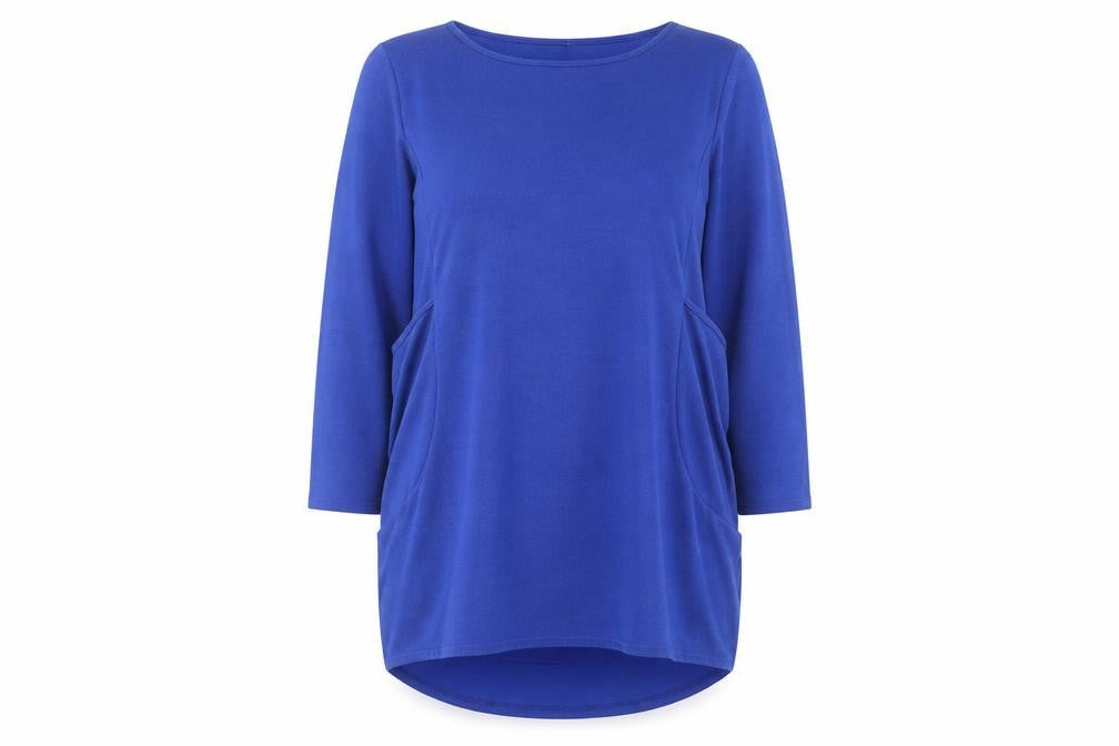 kidsform Womens Blue Round Neck  Polyester Pullover Jumper Size XL