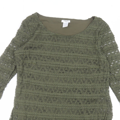 Le Redoute Womens Green  Polyamide A-Line  Size 14 Roll Neck