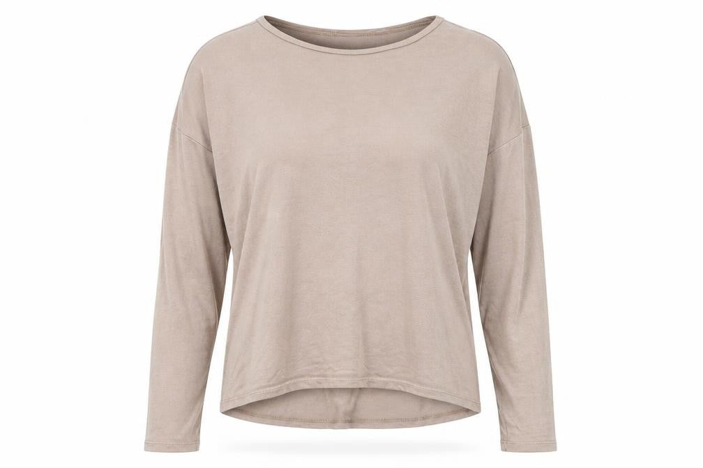 Primark Womens Brown  Viscose Basic T-Shirt Size S Round Neck