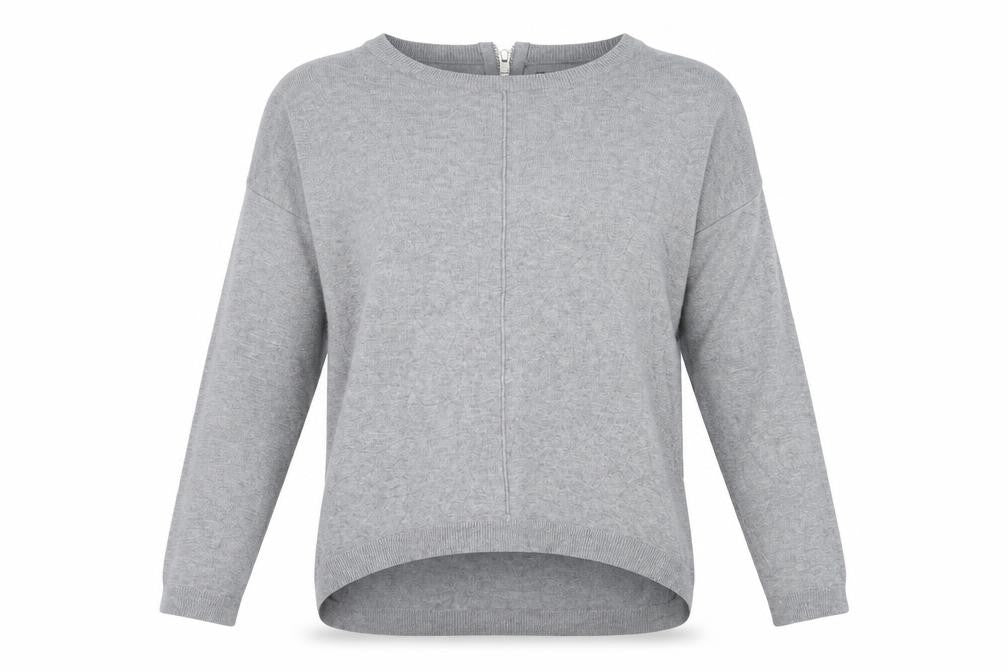 Atmosphere Womens Grey  Cotton Basic T-Shirt Size S Round Neck