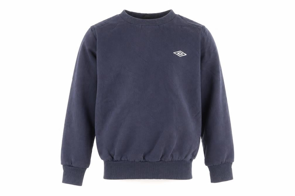 Umbro Boys Blue Round Neck  Cotton Pullover Jumper Size 7-8 Years