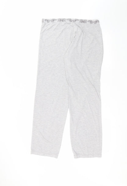 Debenhams Womens Grey  Polyester Trousers  Size 12 L27 in Regular