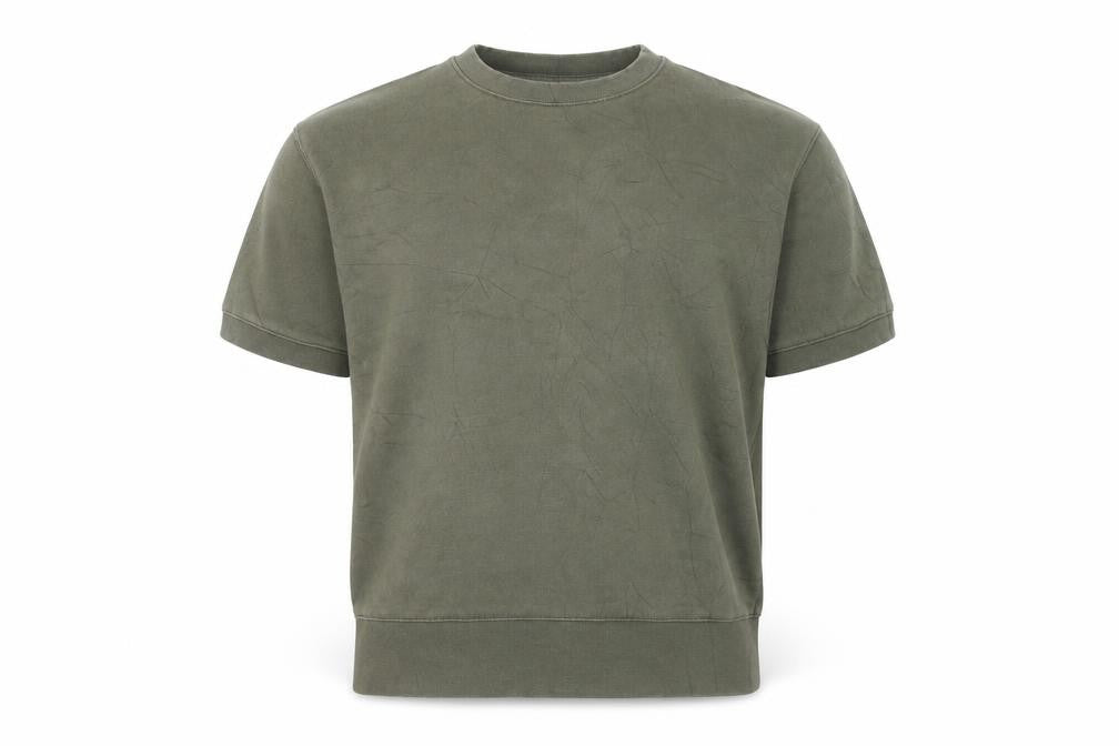 Topman Mens Green Round Neck  Cotton Pullover Jumper Size XS