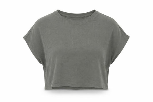 Primark Womens Green  Polyester Basic T-Shirt Size S Round Neck