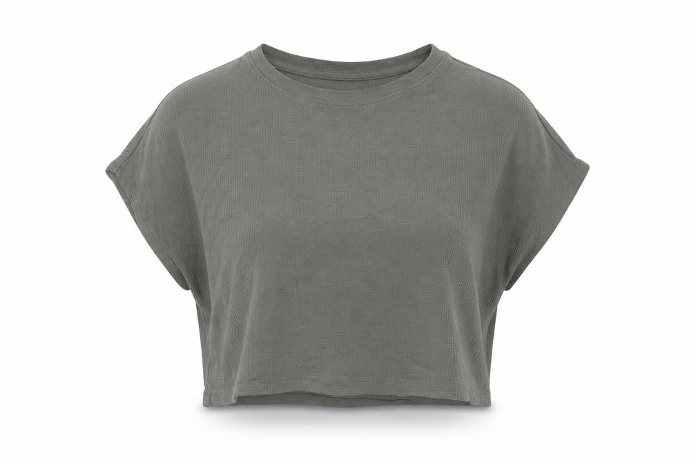 Primark Womens Green  Polyester Basic T-Shirt Size S Round Neck