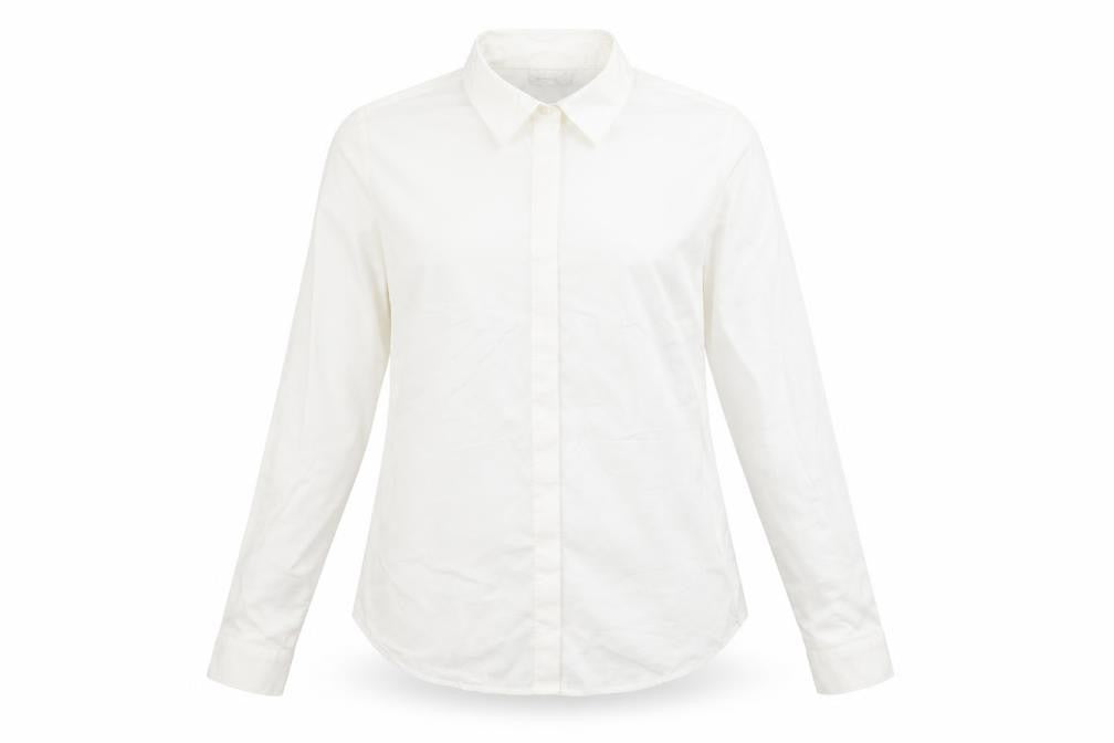ASOS Womens White  Cotton Basic Button-Up Size 12 Collared