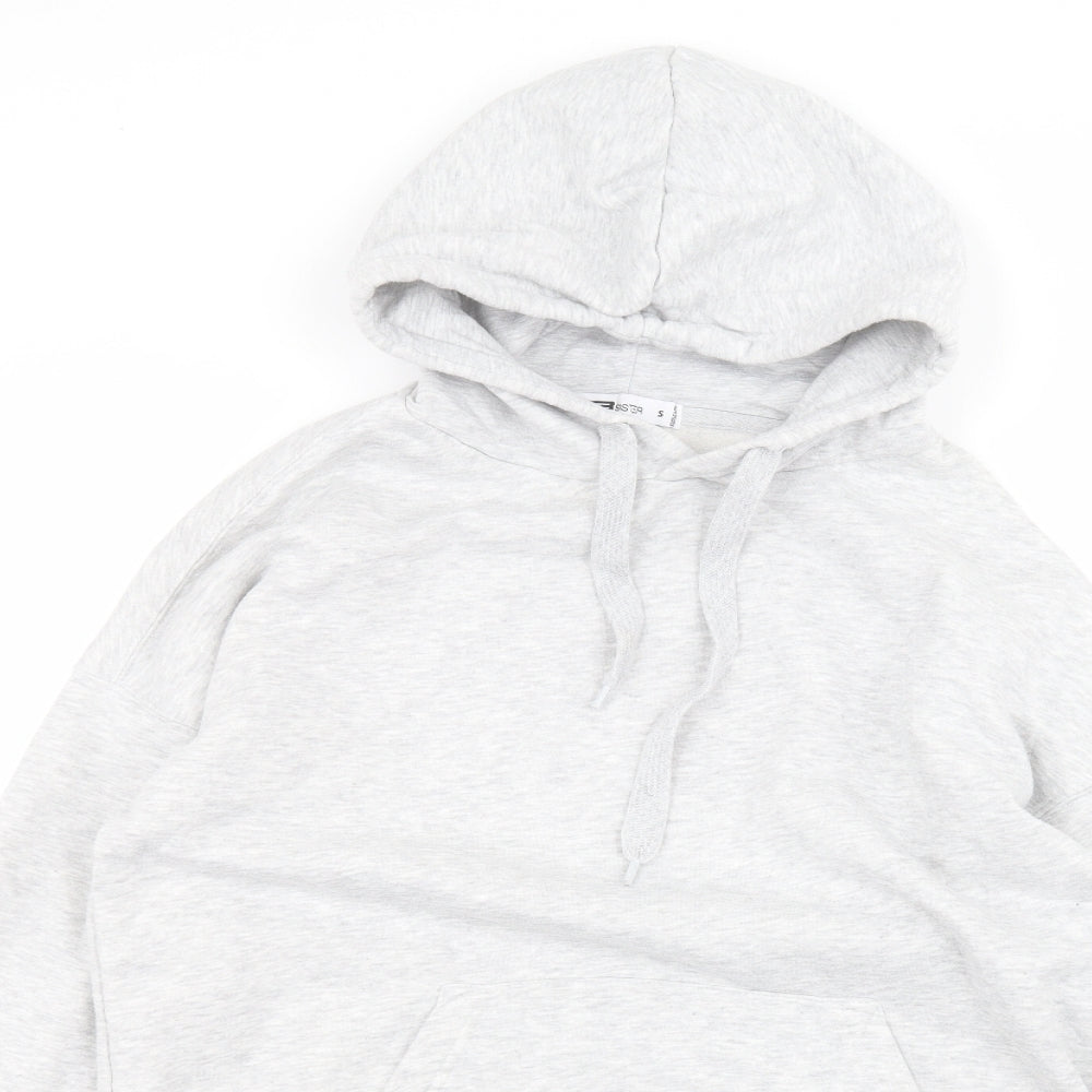 FB sister Womens White  Cotton Pullover Hoodie Size S