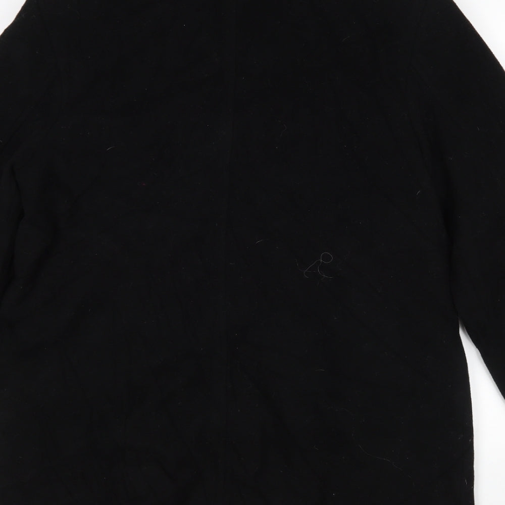 LOFT Womens Black   Overcoat Coat Size 10