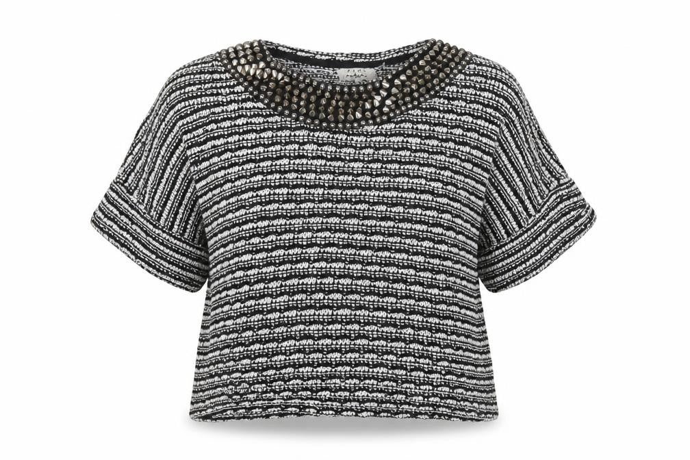 Zara Womens Multicoloured Round Neck Striped  Pullover Jumper Size M
