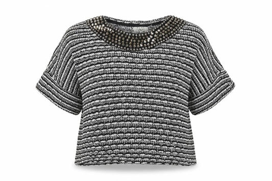 Zara Womens Multicoloured Round Neck Striped  Pullover Jumper Size M