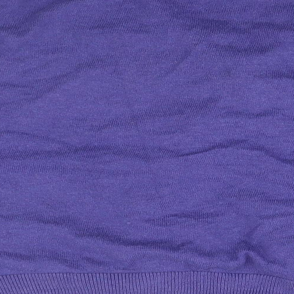 NEXT Womens Blue V-Neck  Cotton Cardigan Jumper Size 12